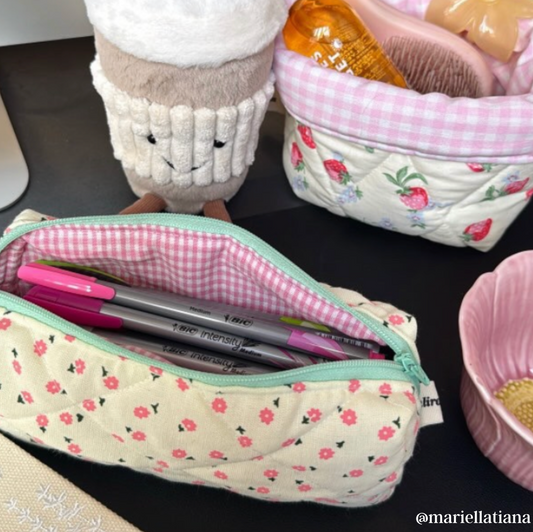 Posie Brush + Pencil Case