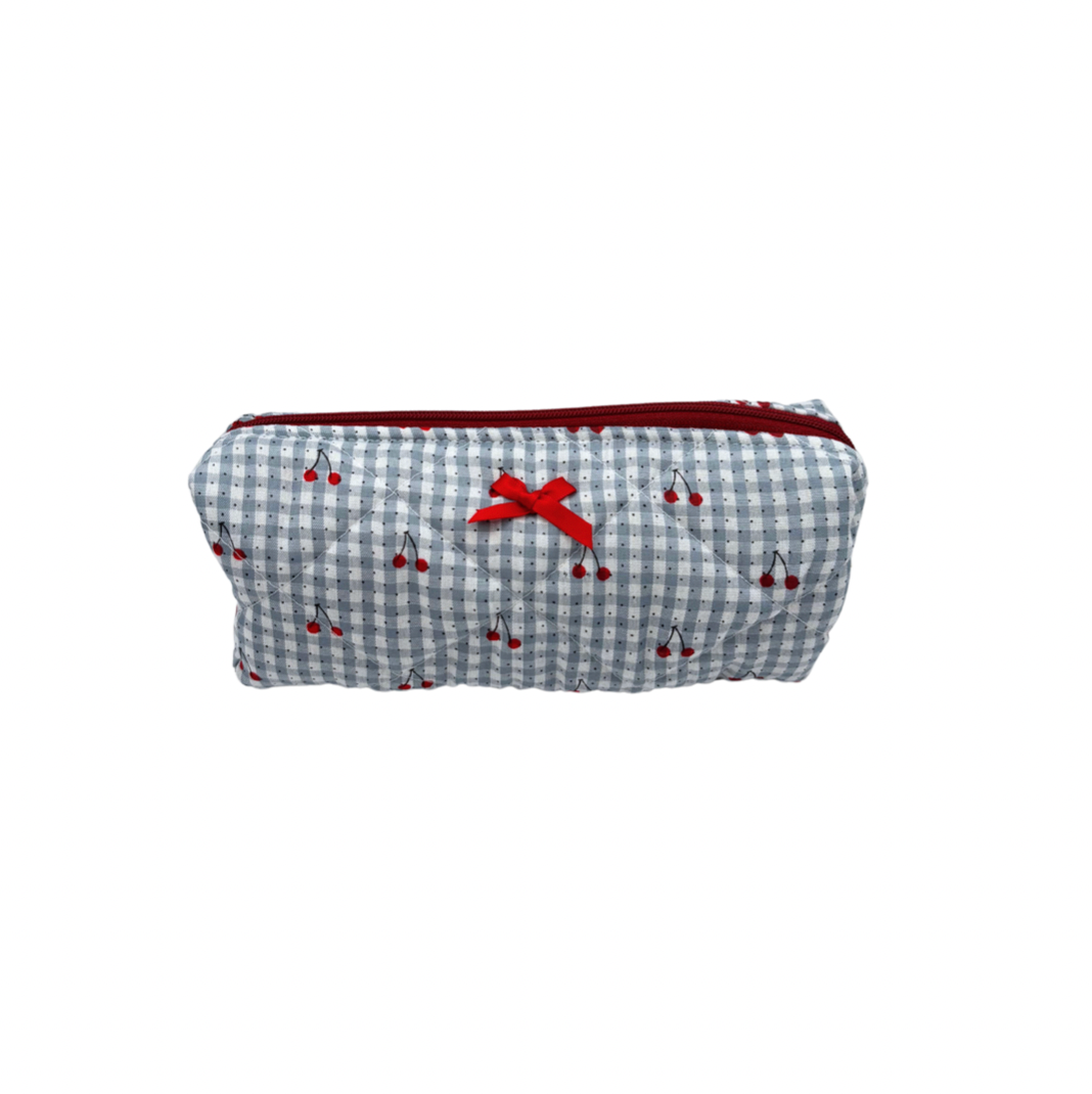Blue Cherry Brush + Pencil Case