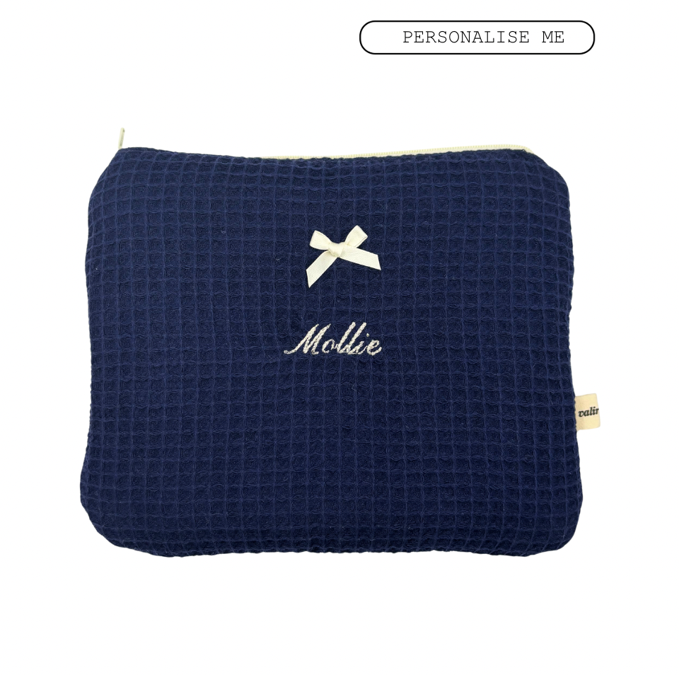 Navy – Personalised Beauty Pouch