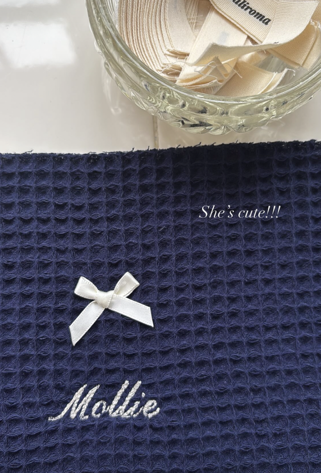 Navy – Personalised Beauty Pouch