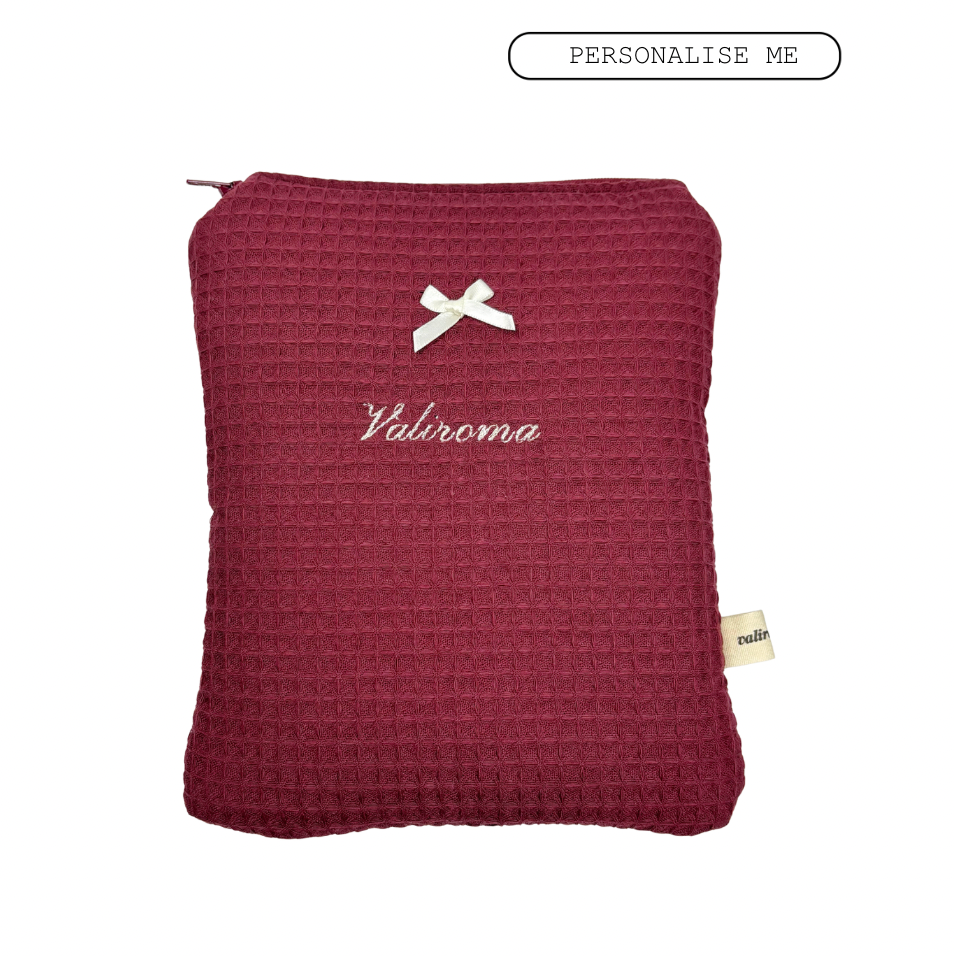 Dark Cherry – Personalised Book Sleeve