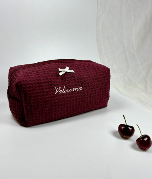 Dark Cherry – Personalised Beauty Bag