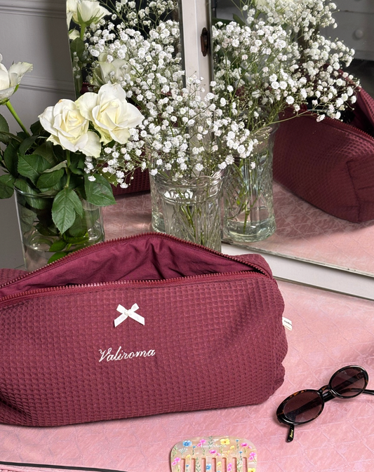 Dark Cherry – Personalised Hair Tool Bag