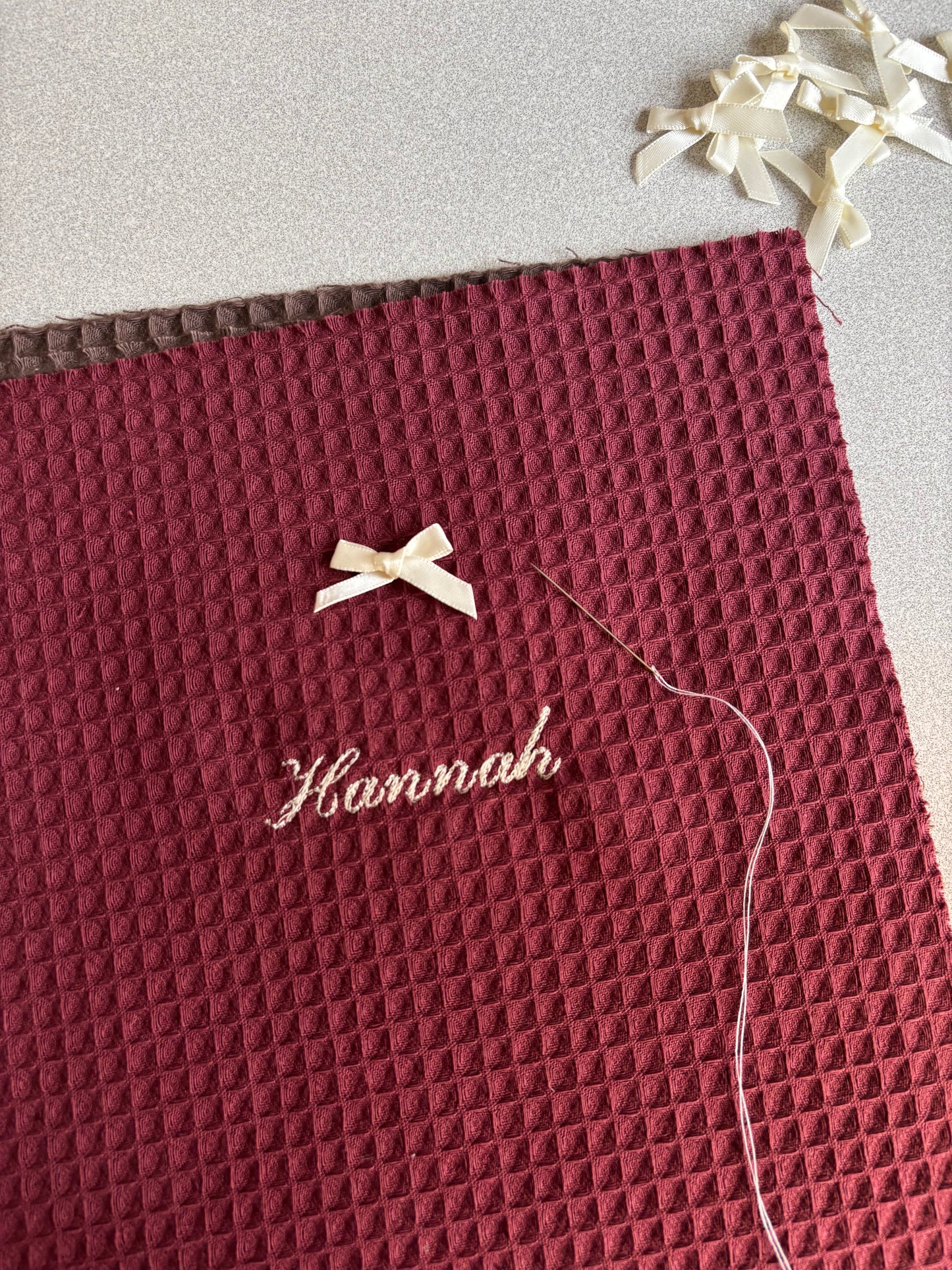 Dark Cherry – Personalised Beauty Bag