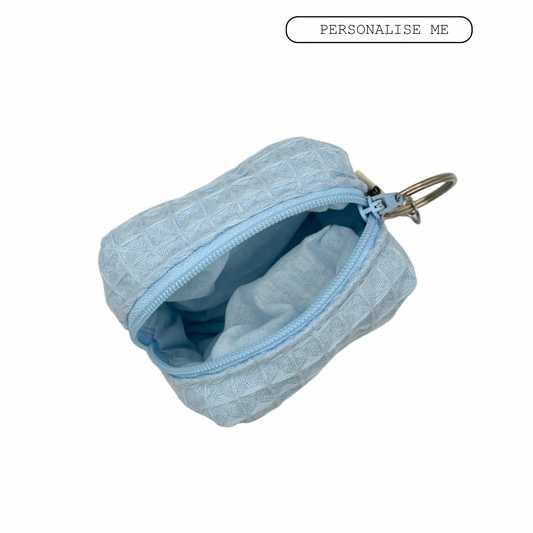 Blueberry Personalised Micro Keychain Pouch