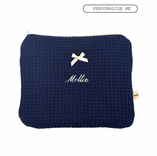 Navy – Personalised Beauty Pouch