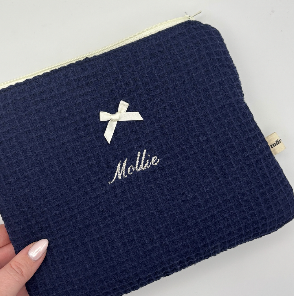 Navy – Personalised Beauty Pouch