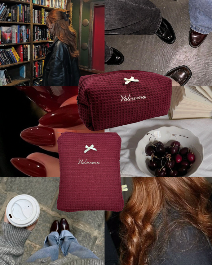 Dark Cherry – Personalised Book Sleeve